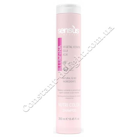 Шампунь для захисту кольору пофарбованих і мелірованого волосся Sens.us Nutri Color Shampoo 250 ml