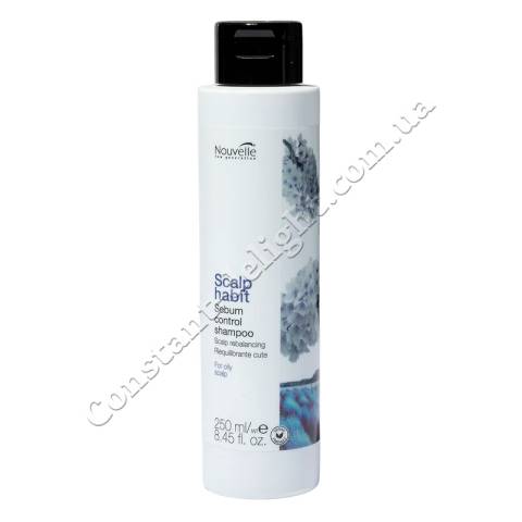 Шампунь для жирной кожи головы Nouvelle Scalp Habit Sebum Control Shampoo 250 ml