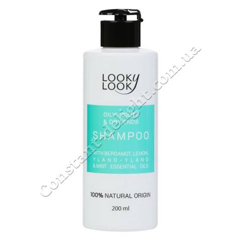 Шампунь для жирных корней и сухих кончиков волос Looky Look Oily Roots & Dry Ends Shampoo 200 ml