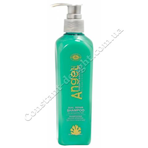 Шампунь подвійної дії для відновлення і харчування пошкодженого волосся Angel Professional Dual Repair Shampoo 250 ml