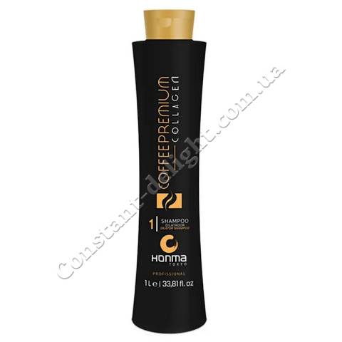 Шампунь глубокой очистки (шаг 1) Honma Tokyo Coffee Premium Collagen Dilator Shampoo 1000 ml