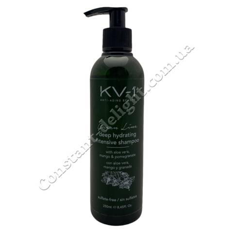 Шампунь інтенсивно зволожуючий без сульфатів KV-1 Green Line Deep Hydrating Intensive Shampoo 250 ml