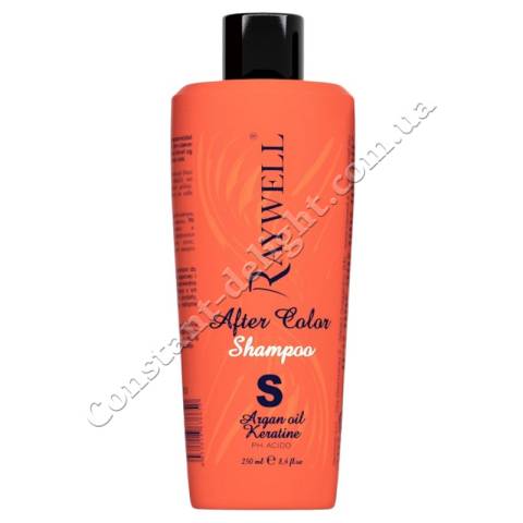 Шампунь кератиновий для відновлення волосся після фарбування Raywell After Color Shampoo 250 ml