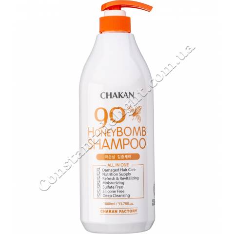 Шампунь Медова бомба Chakan Factory Honey Bomb 90% Shampoo 1000 ml