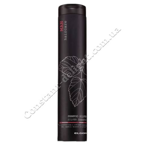 Шампунь мужской для нейтрализации желтизны волос Elgon Man Silver Shampoo 250 ml