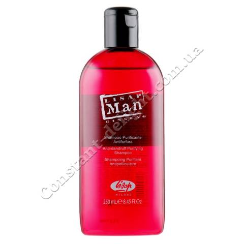 Шампунь проти лупи для чоловіків Lisap Man Anti-Dandruff Purifying Shampoo 250 ml