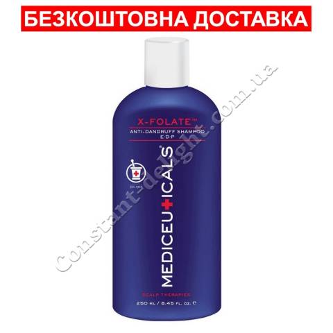Шампунь проти лупи, себорейного дерматиту і різних проблем шкіри голови Mediceuticals Scalp Therapies X-Folate Shampoo 250 ml