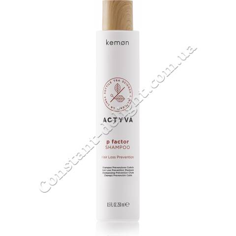 Шампунь проти випадіння волосся і для стимуляції росту Kemon Actyva P Factor Shampoo 250 ml
