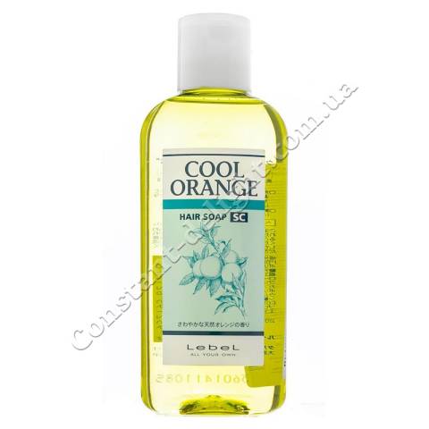 Шампунь против выпадения волос Супер Холодный Апельсин Lebel Cool Orange Hair Soap SC 200 ml