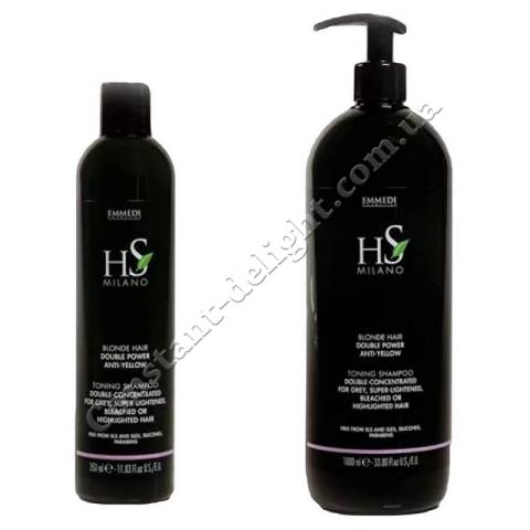 Шампунь проти жовтизни для освітленого волосся Dikson HS Milano Emmedi Anti-Yellow Shampoo 350 ml