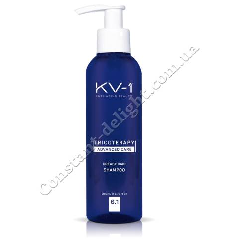 Шампунь против жирности волос 6.1 KV-1 Tricoterapy Greasy Hair Shampoo 6.1, 200 ml