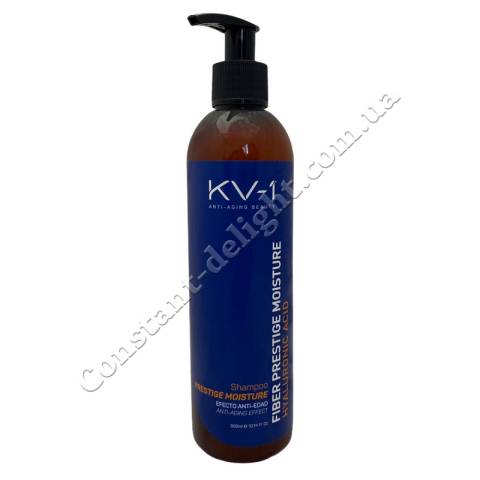 Шампунь с экстрактом меда, пантенолом и гиалуроновой кислотой KV-1 Fiber Prestige Moisture Shampoo 300 ml