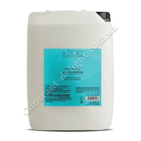 Шампунь с миндальным молочком для сухих и поврежденных волос 6. Zero Seipuntozero Shampoo Basic Latte 10000 ml