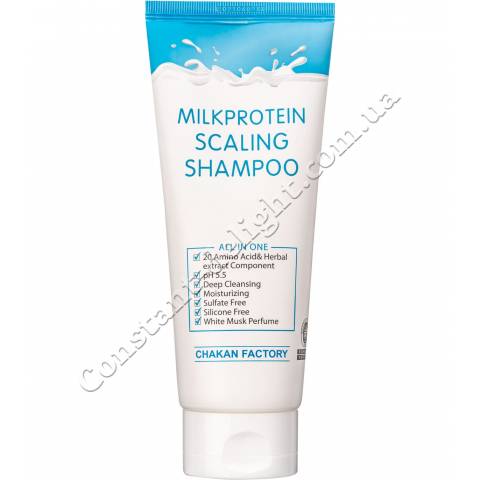 Шампунь для глибокого очищення з молочними протеїнами Chakan Factory Milk Protein Scaling Shampoo, 200 ml