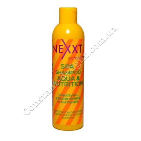 Шампунь увлажнение и питание волос Nexxt Professional SPA SHAMPOO AQUA and NUTRITION 250 ml
