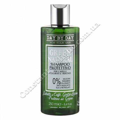 Шампунь Защита цвета для окрашенных и поврежденных волос Alan Jey Green Natural Shampoo Protettivo 250 ml