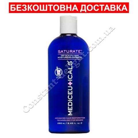Шампунь жіночий проти випадіння та потоншення сухого волосся Mediceuticals Advanced Hair Restoration Technology Women Saturate Shampoo 250 ml
