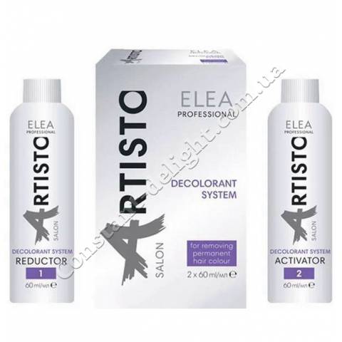 Система для видалення фарби з волосся Elea Professional Artisto Decolorant System 2x60 ml