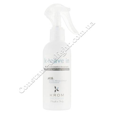 Спрей-кондиціонер для волосся дисциплінуючий з екстрактом бамбука та олігоелементами Krom K-Leave In Spray 200 ml