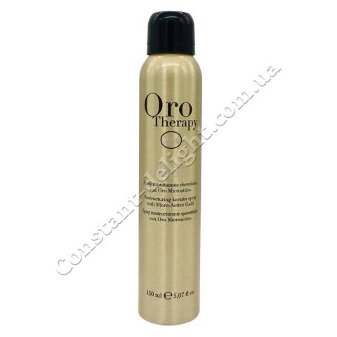 Спрей для реструктуризації волосся з кератином Fanola Oro Therapy Restructuring Keratin Spray 150 ml