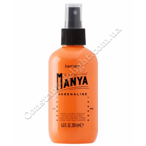 Спрей для волос экстра-сильной фиксации Kemon Hair Manya Adrenaline Spray 200 ml