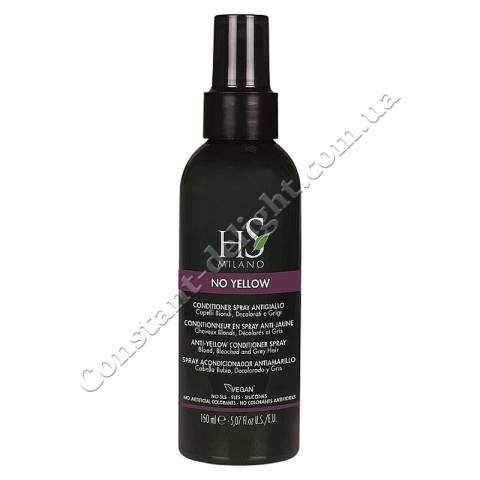 Спрей против желтизны для блонда, осветленных и седых волос HS Milano No Yellow Anti-Yellow Conditioner Spray 150 ml