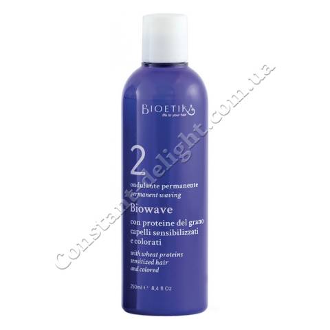 Засіб для хімічної завивки фарбованого волосся Bioetika Permanent Waving 2, 250 ml