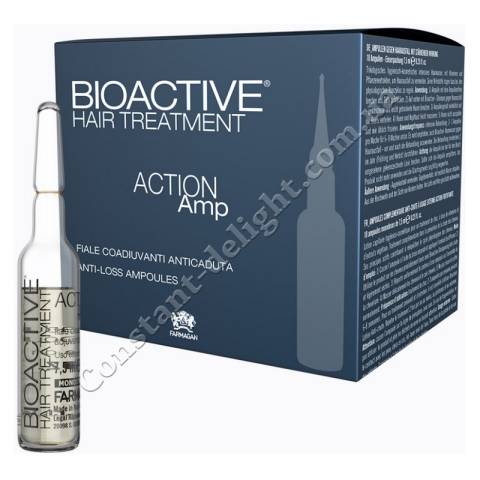Засіб проти випадання волосся в ампулах Farmagan Bioactive Hair Treatment Action Amp 10x7,5 ml