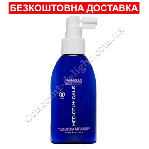 Стимулирующая женская сыворотка для роста волос и здоровья кожи головы Mediceuticals Cellagen Revitalizer 125 ml