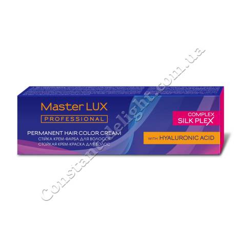 Стійка крем-фарба для волосся з гілауроновой кислотою Master LUX Professional Permanent Hair Color Cream 60 ml