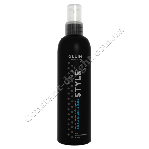 Термозахисний спрей для випрямлення волосся Ollin Professional Thermo Protective Hair Straightening Spray 250 ml
