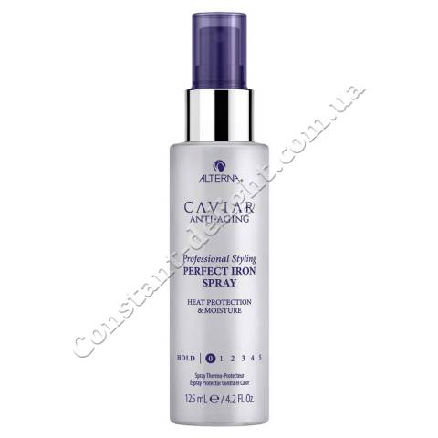 Термозащитный спрей для выпрямления волос утюжком с экстрактом черной икры Alterna Caviar Anti-Aging Professional Styling Perfect Iron Spray 125 ml