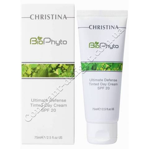 Тонуючий денний крем Абсолютна Захист Christina Bio Phyto Ultimate Defense Tinted Day Cream SPF 20, 75 ml