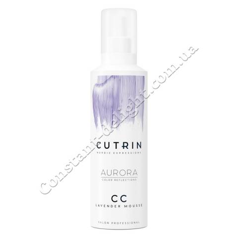 Тонирующий мусс Лавандовый для осветленных, светлых и седых волос Cutrin Aurora CC Lavender Mousse 200 ml