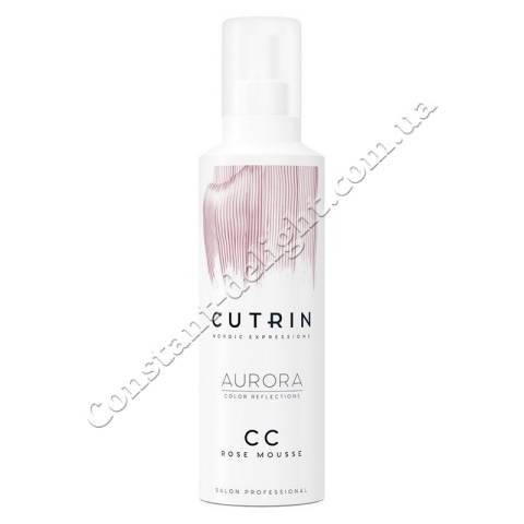 Тонирующий мусс Роза для осветленных, светлых и седых волос Cutrin Aurora CC Rose Mousse 200 ml