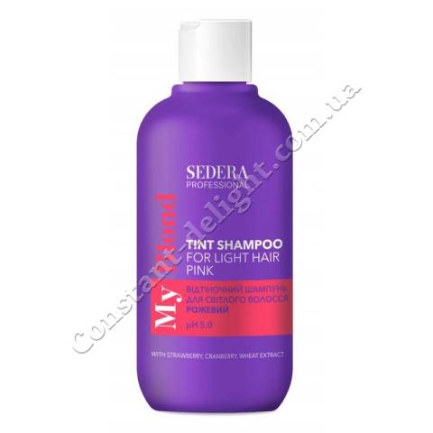 Тонирующий шампунь для волос розовый Sedera Professional My Blond For Light Hair Pink Tint Shampoo 250 ml