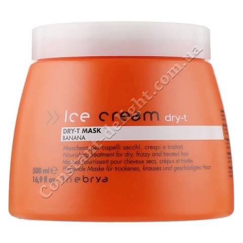 Маска для сухого, кучерявого та фарбованого волосся Inebrya Ice Cream Dry-T Mask 500 ml