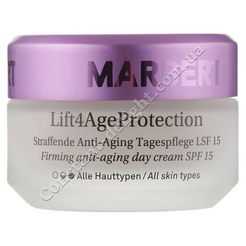 Зміцнюючий антивіковий денний крем для обличчя Marbert Lift4Age Protection Firming Anti-Aging Day Cream SPF 15, 50 ml
