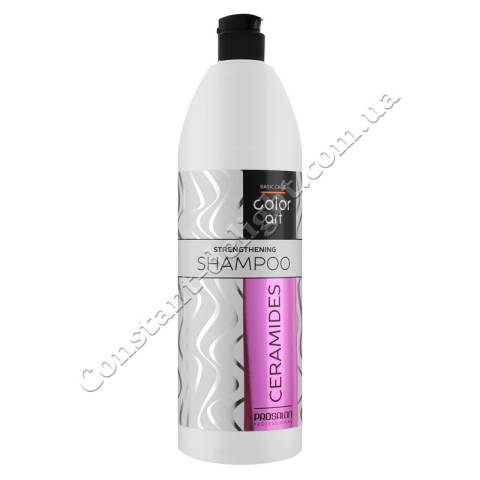 Укрепляющий шампунь для волос с керамидами Prosalon Basic Care Color Art Strengthening Shampoo Ceramides 1000 ml