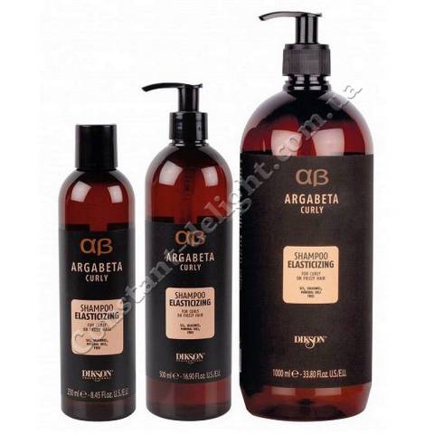 Зміцнюючий шампунь для кучерявого волосся, що надає еластичність Dikson Argabeta Curly Shampoo Elasticizing 250 ml