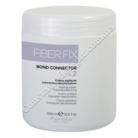 Уплотняющий крем после окрашивания или осветления волос Fanola Fiber Fix Bond Connector №2, 1000 ml