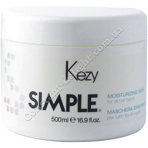 Зволожуюча маска для волосся Kezy Simple Moisturizing Mask 500 ml