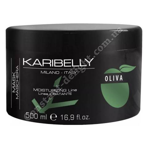 Зволожуюча маска для волосся з оливковою олією Karibelly Oliva Moisturing Mask 500 ml
