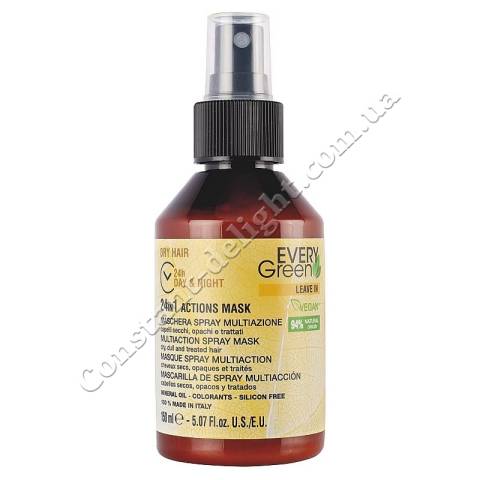 Увлажняющая несмываемая спрей-маска для сухих волос Dikson Every Green 24 In 1 Actions Dry Hair Mask 150 ml
