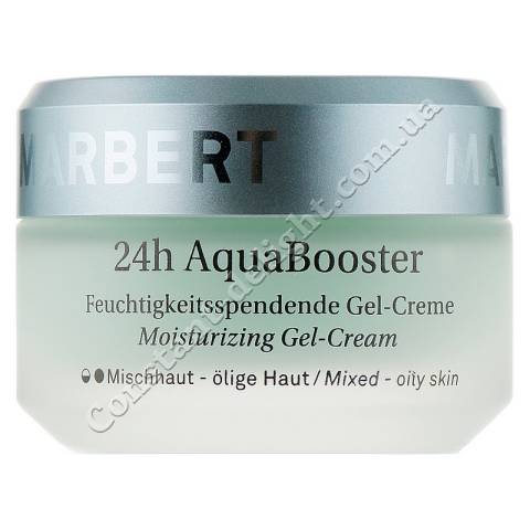 Зволожуючий крем для жирної та комбінованої шкіри обличчя Marbert 24h Aquabooster Moisturizing Gel Cream Combination Mixed-Oily Skin 50 ml