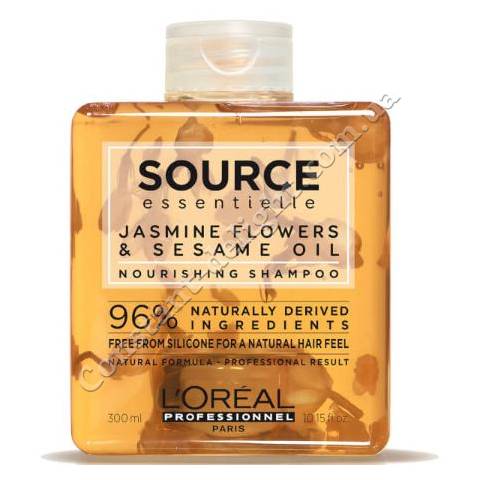 Увлажняющий шампунь для сухих волос Жасмин и Кунжут L'Oreal Professionnel Source Essentielle 300 ml