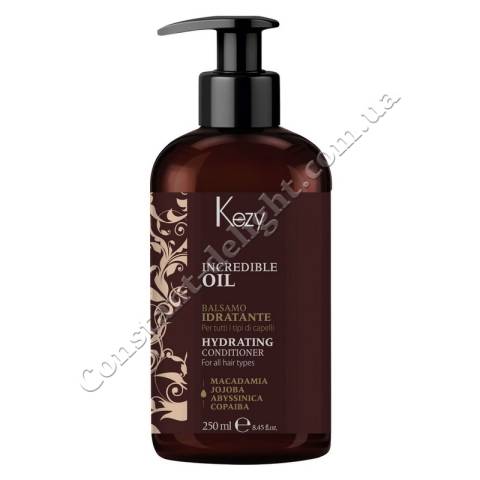 Кондиционер увлажняющий и разглаживающий для всех типов волос Kezy Incredible Oil Hydrating Conditioner 250 ml