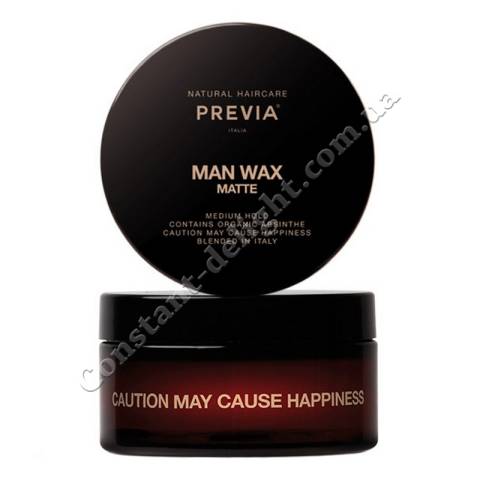 Мужской воск для волос средней фиксации с матовым эффектом Previa Man Wax Matte 100 ml