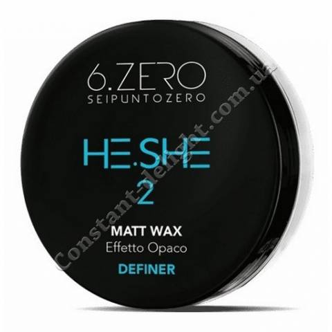 Віск для волосся з матовим ефектом 6. Zero Seipuntozero He.She Matt Wax 100 ml