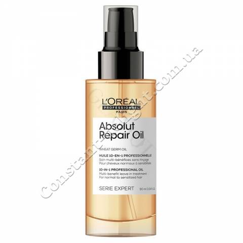 Восстанавливающее масло для поврежденных волос L'Oreal Professionnel Absolut Repair Serie Expert 10 in 1 Oil 90 ml